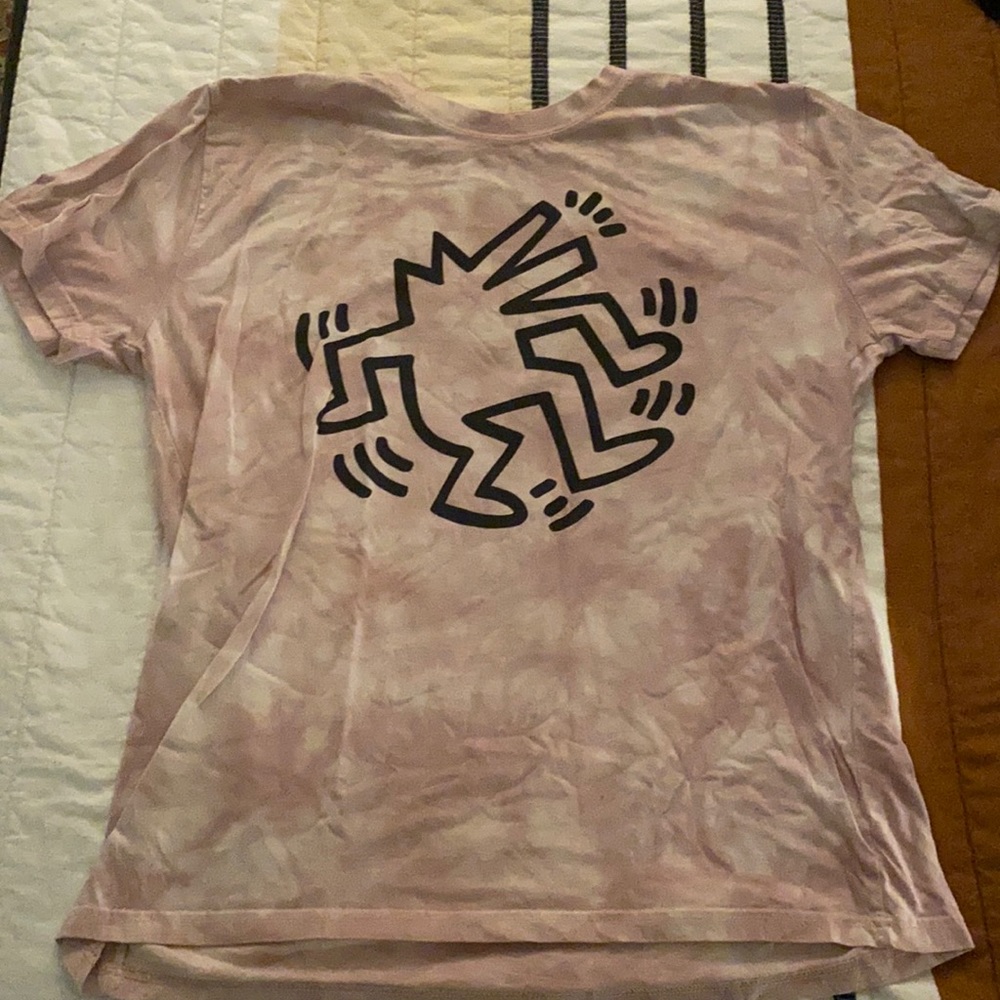Keith Haring tie dye shirt